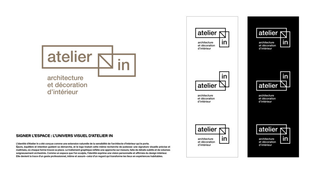 corporate book pour Atelier In
